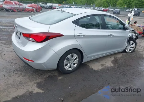 2016 Hyundai Elantra Se z USA, uszkodzony, nr VIN 5NPDH4AE7GH680200